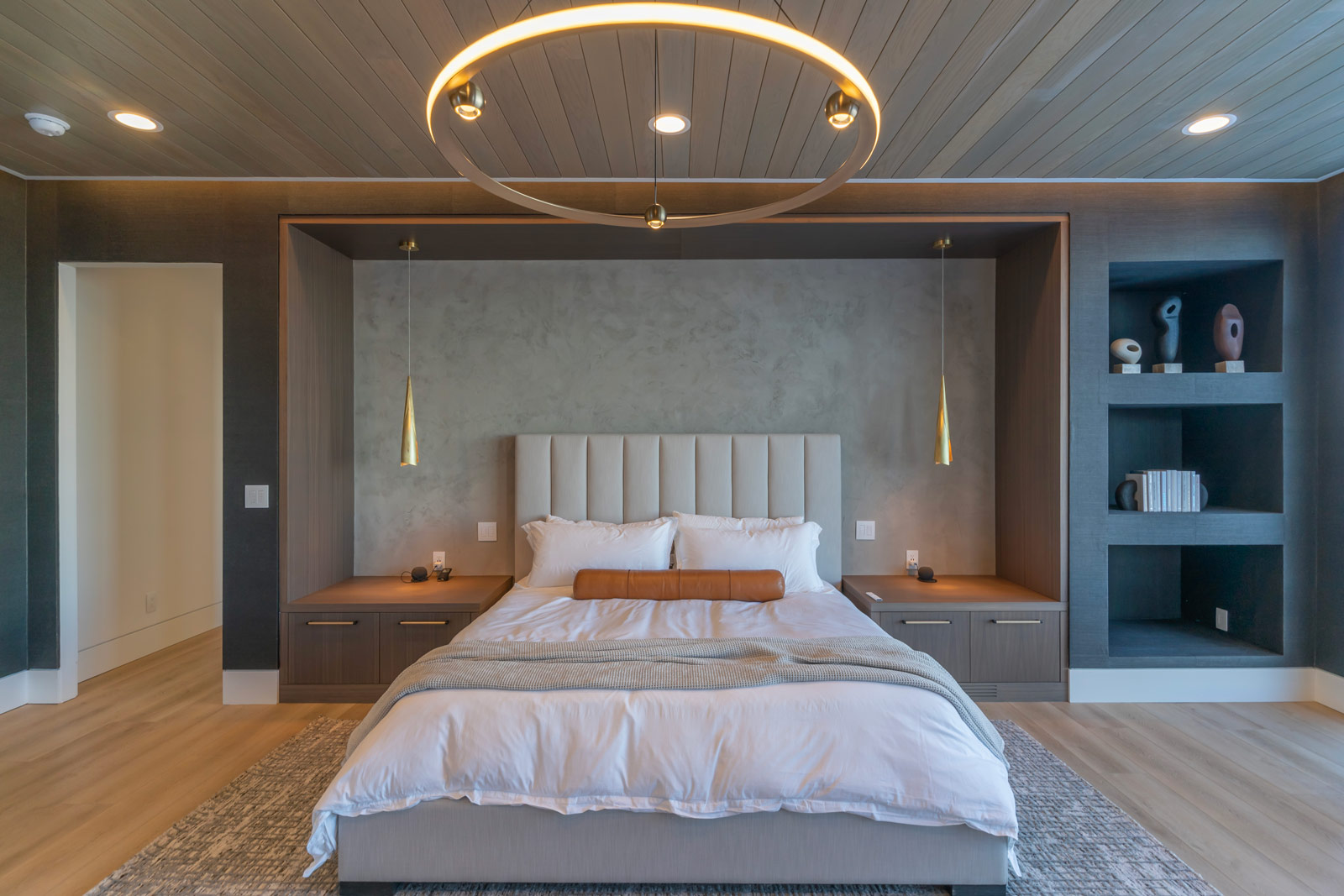 lights in modern residential bedroom in Park City