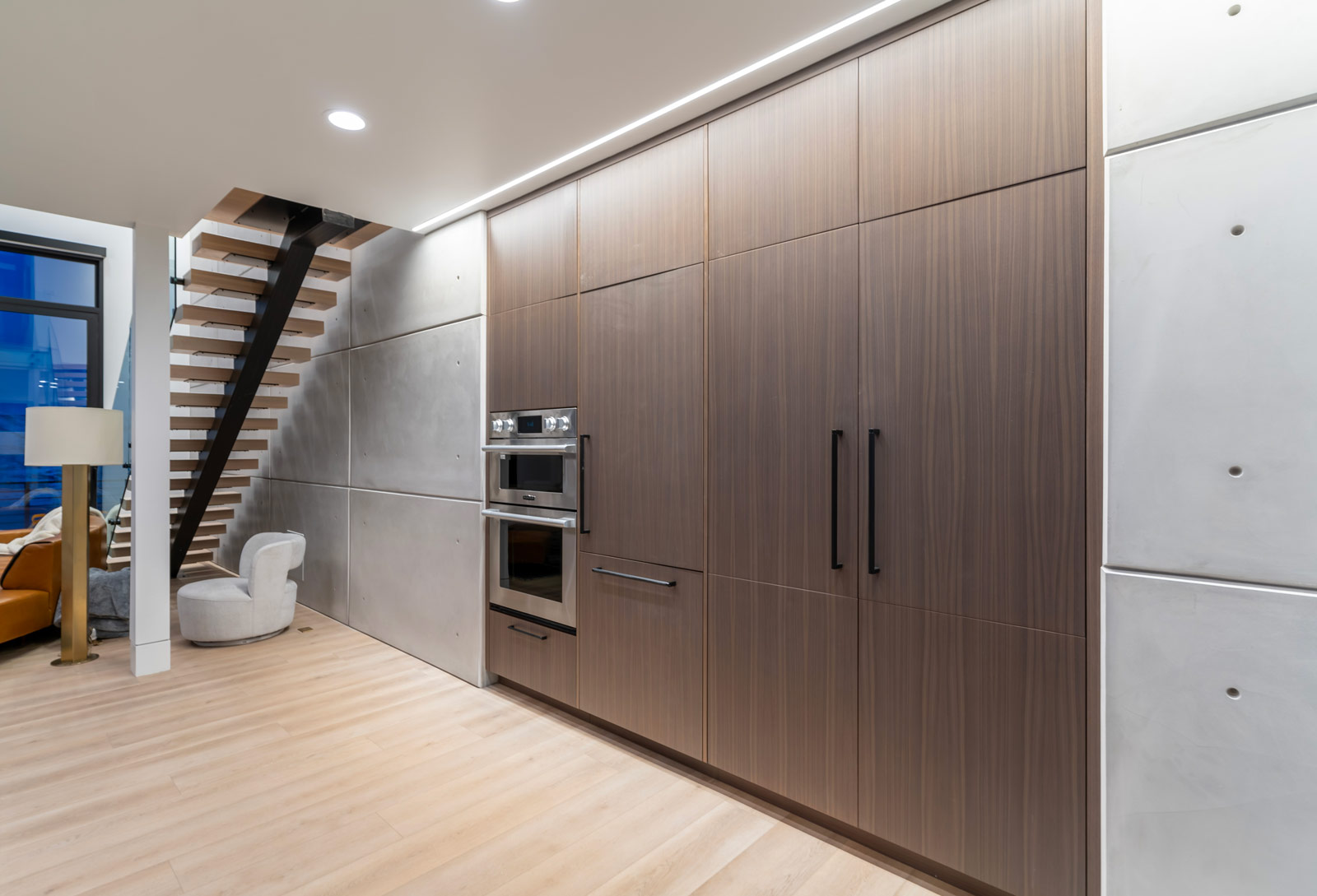 lights in modern residential basement in Park City