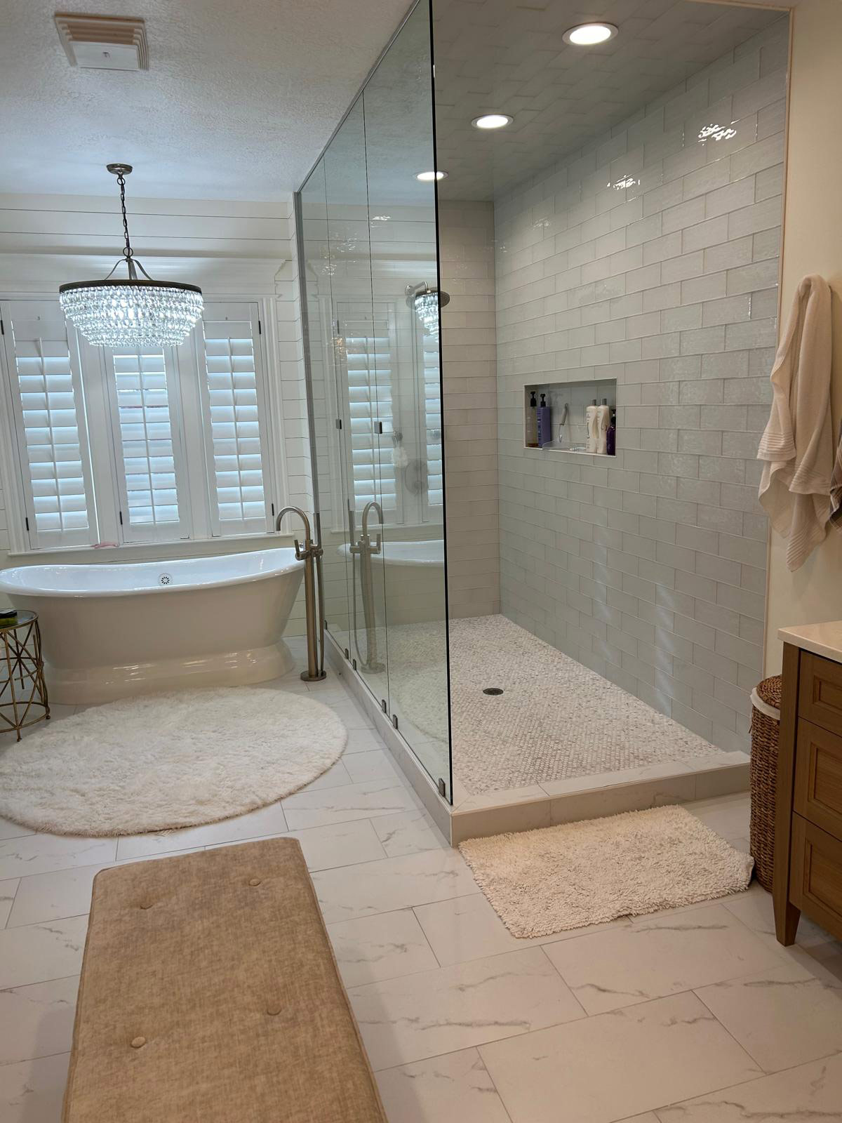 lights in modern residential bathroom in Alpine UT